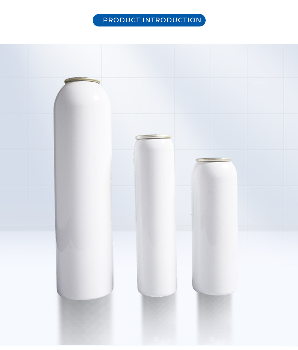 Blank White Aluminum Aerosol Containers X