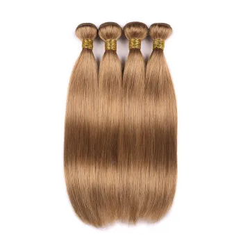 Brazilian color Hair Weave Bundles27# Color Human Hair 10-24 inch Hair Extension