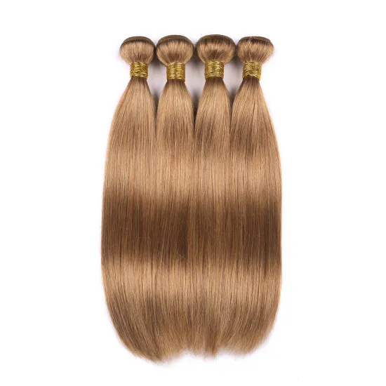 Brazilian color Hair Weave Bundles27# Color Human Hair 10-24 inch Hair Extension