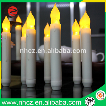 Flameless Ivory Mini Dipped Flickering LED Taper Candle