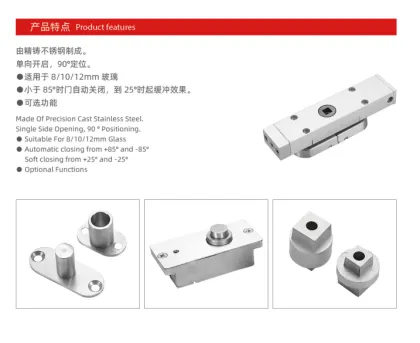 Extremely Narrow Door Frame Soft Close Glass Pivot