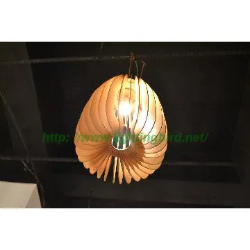 Wooden pendant  light for motel