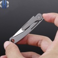 Mini Titanium Alloy Utility Folding Knife Open Box Utility EDC Emergency Key Medical Knife