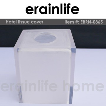 Elegant White Frost Hotel Tissue Box