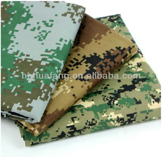 Ripstop Polyester Cotton Military Camouflage Fabric