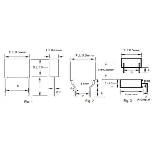 X2 Metallized polypropylene film interference suppression capacitor