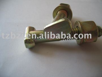 6.8 grade Flat Head T bolt with nut and washer