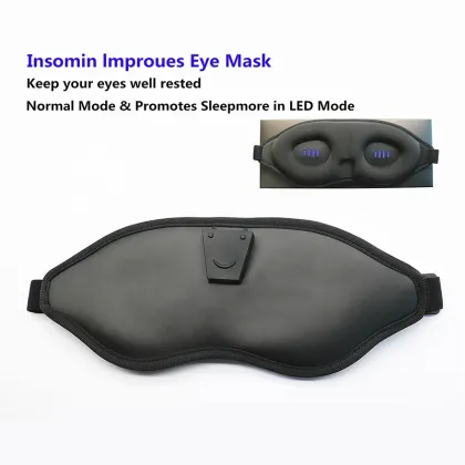 Hot Selling 3D Memory Foam LED Blue Light Blocking Sleep Eye Mask for Deeper Sleep