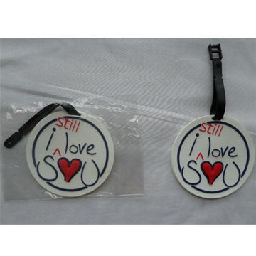PVC luggage tag, customized shapes/sizes/designs are welcome