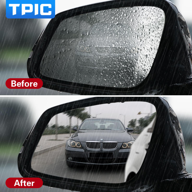 TPIC 2Pcs/Set anti Fog Rainproof car mirror window clear film waterproof protective membrane car Stickers For BMW F30 F20 F10