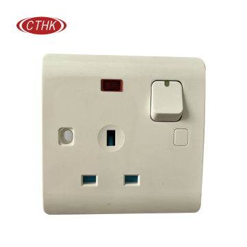 BS Electrical 13A soket sakelar - outlet dinding daya tunggal Inggris