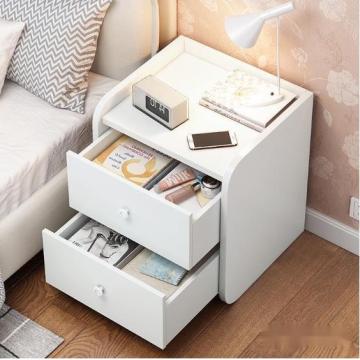 Narrow Simple Bedside Cabinet Bedside Table Mini Simple Modern Bedroom Multi-functional Locker Side Table Bedroom Ins Shelf