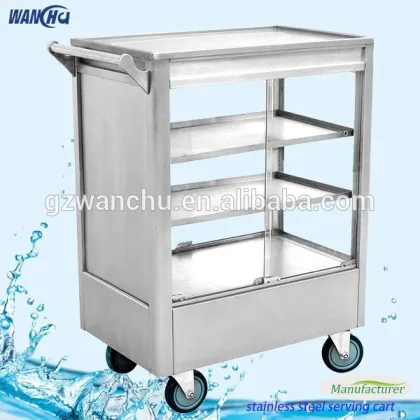 Professional Kitchen Trolley,Stainless Steel Food Trolley,Snack Cart