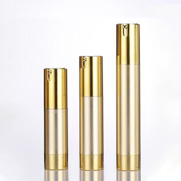 Gold color ABS plastic airless serum pump bottle