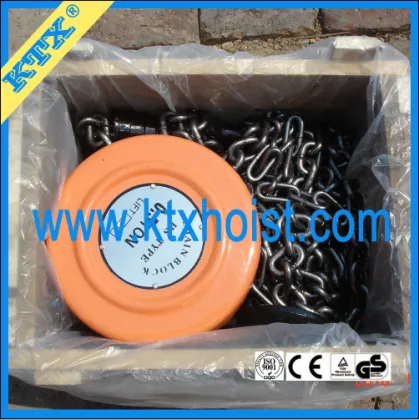 2t/3m Hot selling HSZ manual chain hoists chain pulley blocks manufacturer