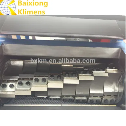 Waste plastic pipe/tube crushing shredding machine