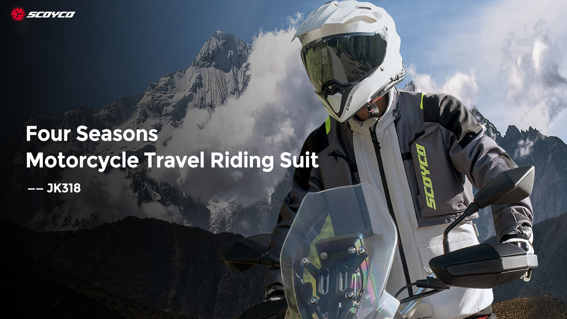 textile motorcycle jacket with armor