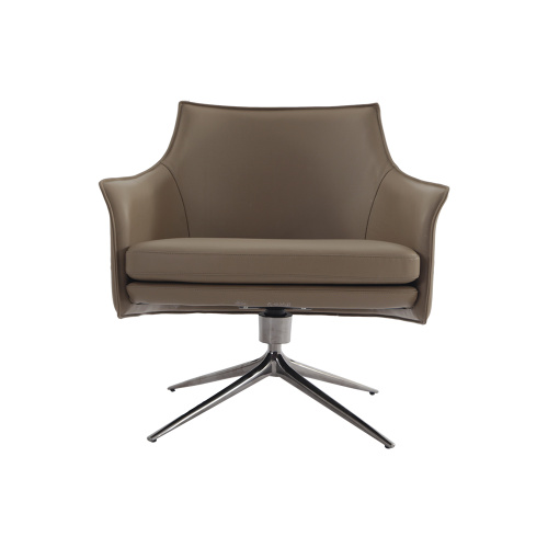 Moderne Lounge Room Aniline Leather Arm Chair