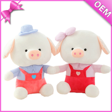 Festival Gift Mini Lovely Couple Pig Plush Toy, Plush Toys Pig, Plush Valentine Pig