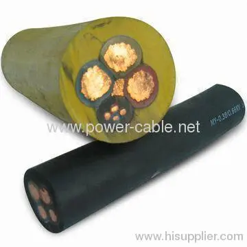 450/750v Copper Rubber Cable With Rubber Insulated And Sheathed 