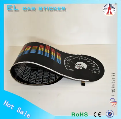 EL car sticker/car logo signs car windshield sticker lowest price el car sticker