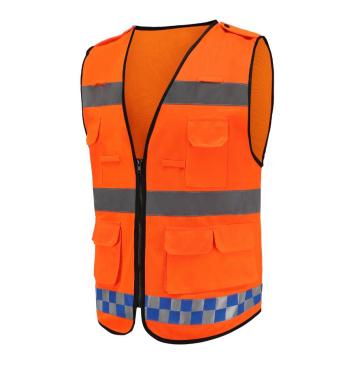 hot sell orange summer Road reflective jacket