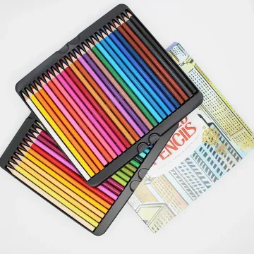 50 Colors Drawing & Coloring Wooden Oil-Based Art Colored Pencils for Kids and Students - Professional Good Quality School Supply