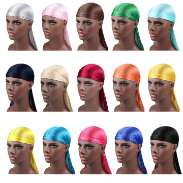 Satin Durags untuk Lelaki: Logo Custom Borong Poliester Silk Soft Satin Durag untuk Lelaki