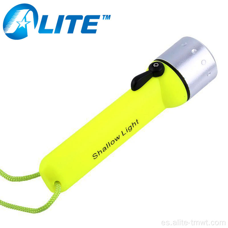 Antorcha de buceo de plástico LED impermeable