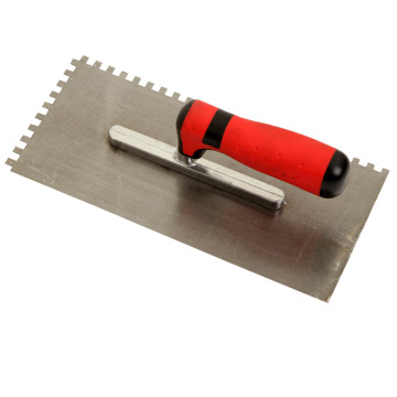 Carbon Steel Blade Rubber/Plastic Handle Plastering Trowel