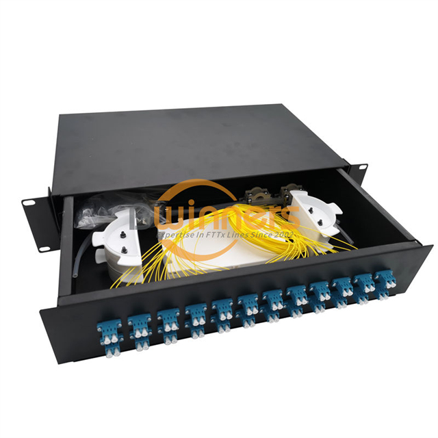 48 Ports Lc/Upc Simplex Fibre Patch Panel