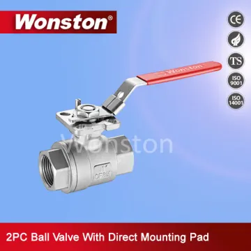2PC Ball Valve with Direct Mounting Pad 1000wog