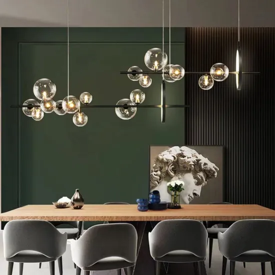 Nordic Minimalist Pendant Lights: Classic Glass Chandelier Lamp