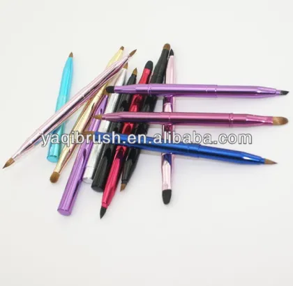 Retractable eye brush, retractable eyebrow brush, eyebrow brush retactable