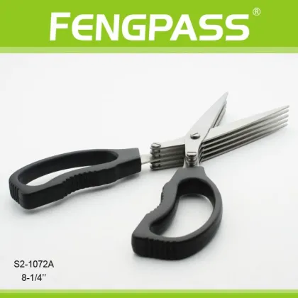 S2-1072A Five blades Stainless Steel Shredder Herb Scissors