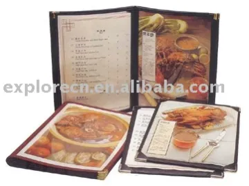Restaurant Menu holder book