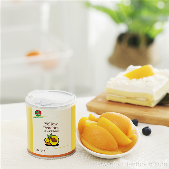 Organic 11OZ Canned Yellow Peach Slice in Syrup