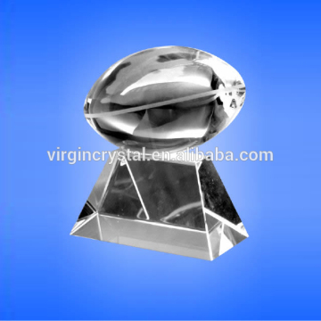 European style crystal ball trophy crystal football awards