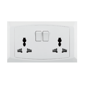 ST Series 2 Gang 13A Multi Switched Socket