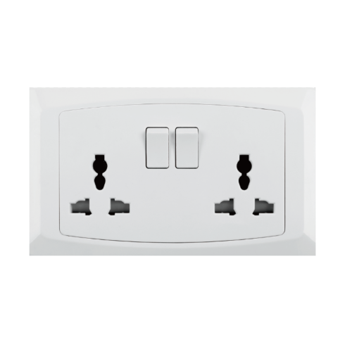 ST Series 2 Gang 13A Multi Switched Socket