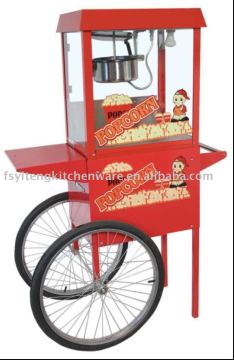 Electric popcorn machine with wheel