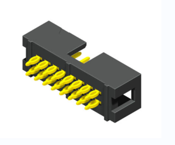 2.54 mmデュアルロウシュラウドボックスヘッダーディップ180°タイプH = 9.40mm