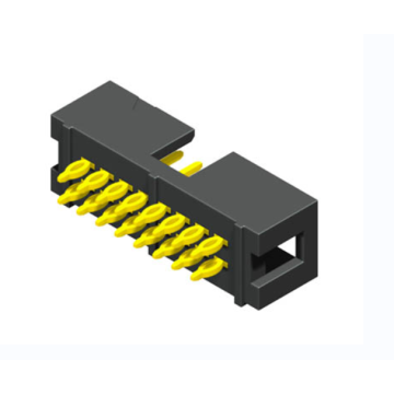 0.100 &quot;(2,54 mm) Dual Row Shrouded Box Huvuddopp 180 ° Typ H = 9,40mm