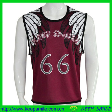 Sublimation Printing Boy's Lacrosse Single Ply Reversible Top