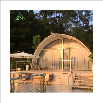 2023 Eco Pod: Glass Modular Hotel Tent Resort with Polygonal Shell Structure