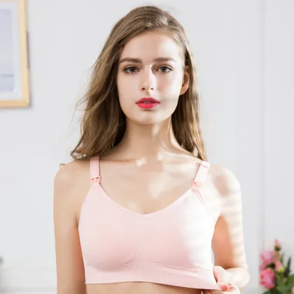 Seamless Nursing Sports Bra for Maternity and Breastfeeding
