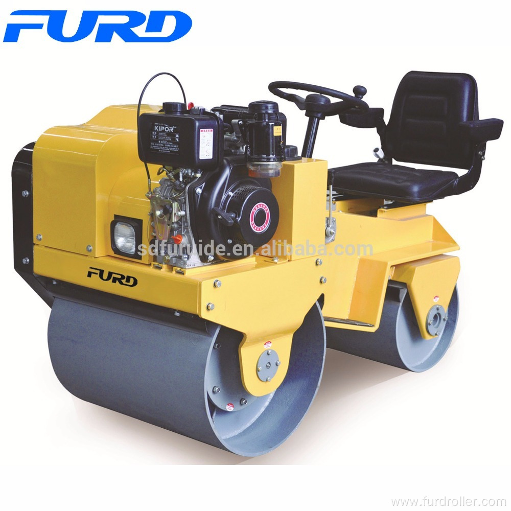 0.8ton Drive Double Drum Vibratory Baby Roller Compactor Machine (FYL-850)