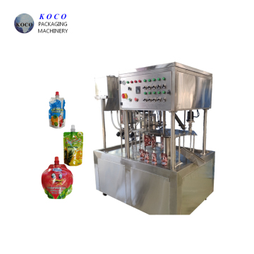 KOCO Factory Automatic Plastic Bag Stand Up Pouch Liquid Filling Machine for Sauce