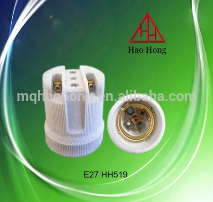 CE Proven Porcelain Lamp Holder E27