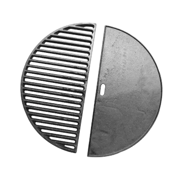 Factory Price 21 Inch Half Moon Cast Iron Griddle Auplex Kamado Accessories Net
